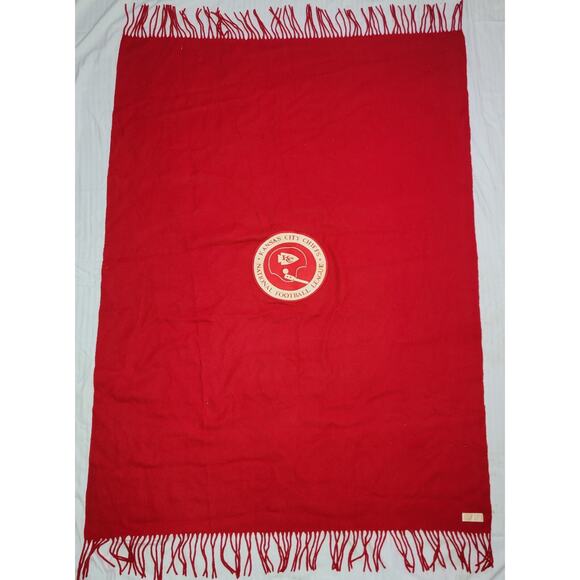 Kansas City CHIEFS Stadium Blanket PENDLETON Retro Red White 50" X 70" Wool - Picture 5 of 13